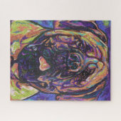 Funky Mastiff Dog Puzzle Legpuzzel (Horizontaal)