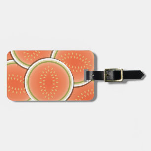 Funky meloenen bagagelabel