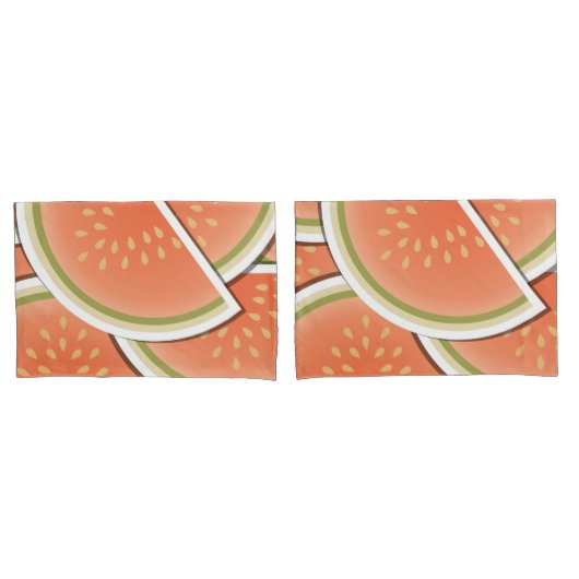 Funky melonwiggen kussensloop (Voorkant-Set)
