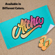 Funky moderne aquablauwe Hawaiaanse Aloha