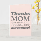 Funky Moderne Retro Mothers Carte de jour (Fleur jaune)