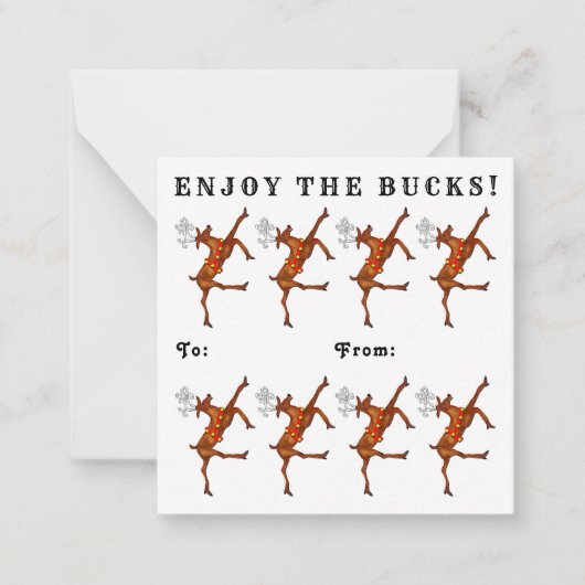 Funky Money Cartes de fin de année de Noël (Devant)