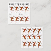 Funky Money Cartes de fin de année de Noël (Devant / Derrière)