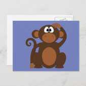 Funky Monkey Briefkaart (Voorkant / Achterkant)