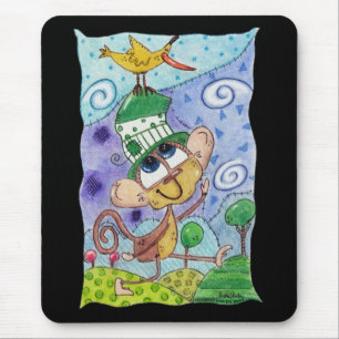 Funky Monkey en Banana Bird Muismat