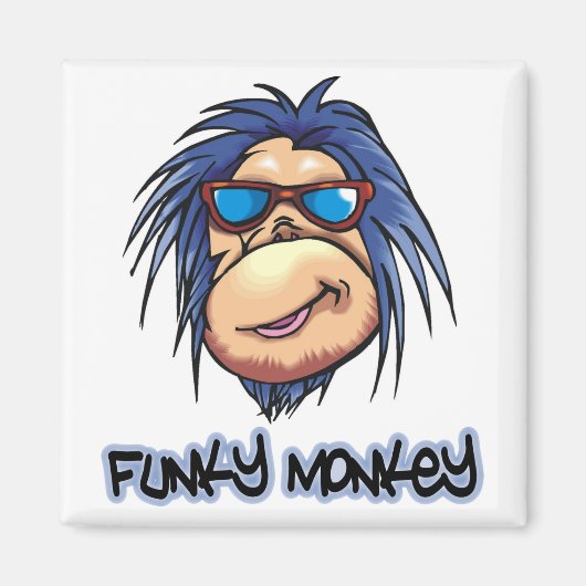 Funky Monkey magneet (Voorkant)