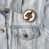 Funky Monkey Ronde Button 5,7 Cm (In situ)