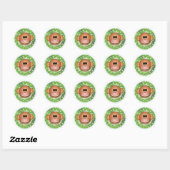 Funky Monkey Ronde Sticker (Vel)