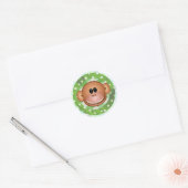 Funky Monkey Ronde Sticker (Envelop)
