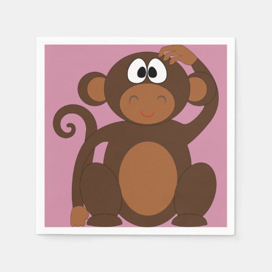 Funky Monkey Servetten (Voorkant)