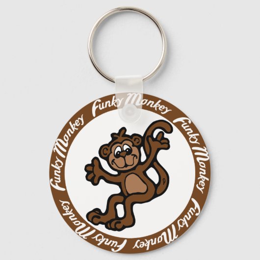 Funky Monkey Sleutelhanger (Voorkant)