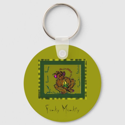 Funky Monkey Sleutelhanger (Voorkant)