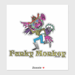 Funky Monkey  Sticker