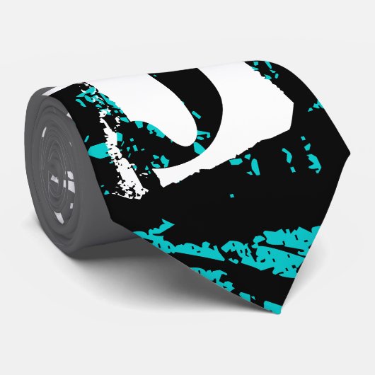 Funky Monogram-Grunge Cool Cravates (Roulé)