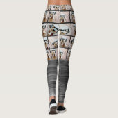 Funky Motion en 9 fotocollage - kan kleur bewerken Leggings (Achterkant)
