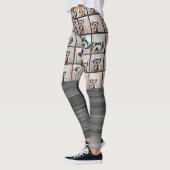Funky Motion en 9 fotocollage - kan kleur bewerken Leggings (Links)
