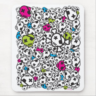 Funky Mousepad met Skulls Muismat