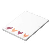 Funky Multi-Color Chicken Pattern Notitieblok (Gedraaid)