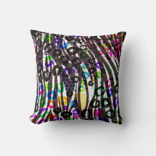 Funky Multi Dierprint Patroon Felle Kleuren Kussen