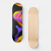 Funky Multicolore Motif Skateboard (Recto)