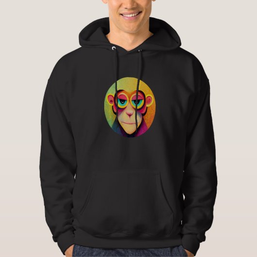 Funky Munky Space Pilot Monkey Premium Hoodie (Voorkant)