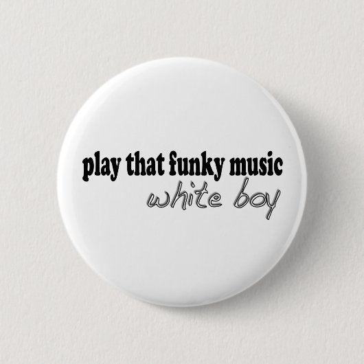 Funky Music White Boy Ronde Button 5,7 Cm (Voorkant)