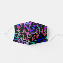 Funky Neon Animal Print Colorful Abstract