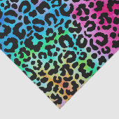 Funky Neon Colorful Leopard Print Tissuepapier (Detail)