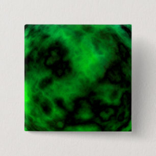 Funky Neon Green Emerald Halloween Abstract Vierkante Button 5,1 Cm