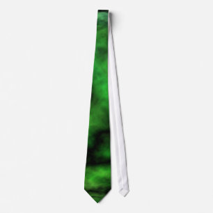 Funky Neon Groen Smaragd Halloween Abstract Stropdas
