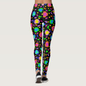 Funky Neon Leopard Leggings (Achterkant)