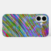 Funky Neon Rainbow Curved Lines Case-Mate iPhone Case (Achterkant (horizontaal))
