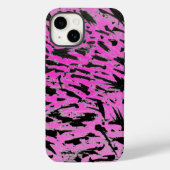 Funky Neon roze en zwart print Case-Mate iPhone Case (Achterkant)