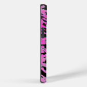 Funky Neon roze en zwart print Case-Mate iPhone Case (Achterkant / Rechts)