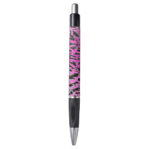 Funky Neon roze en zwart print Pen