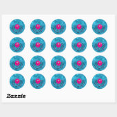 Funky Octopus Ronde Sticker (Vel)