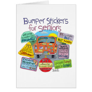 Funky Old Geezer Carte d'anniversaire - Stickers p