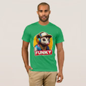 FUNKY-OPOSSUM DJ 4 T-SHIRT (Voorkant volledig)
