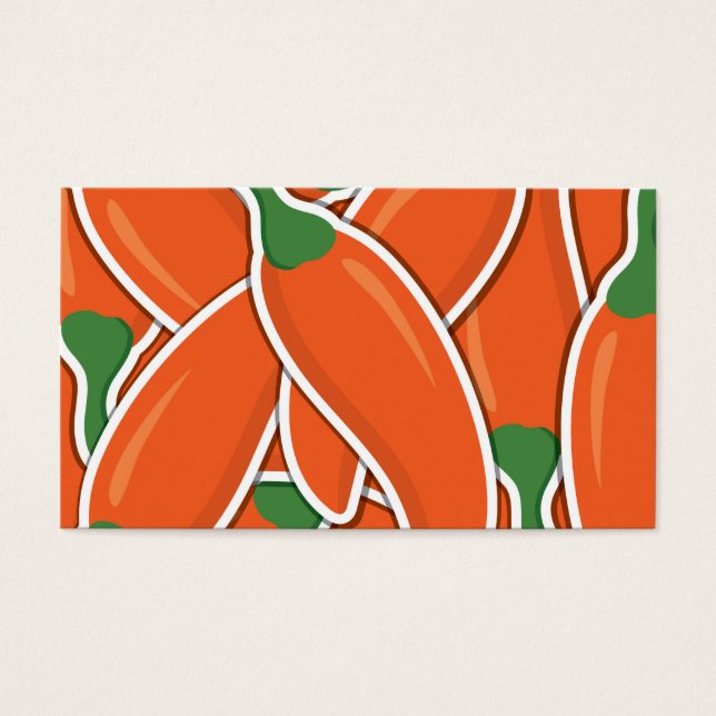 Funky orange chilli peppers (Devant)