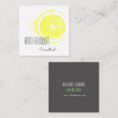 Funky Orange Organic Feer Carte de visite (Devant / Derrière)