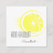 Funky Orange Organic Feer Carte de visite (Devant)