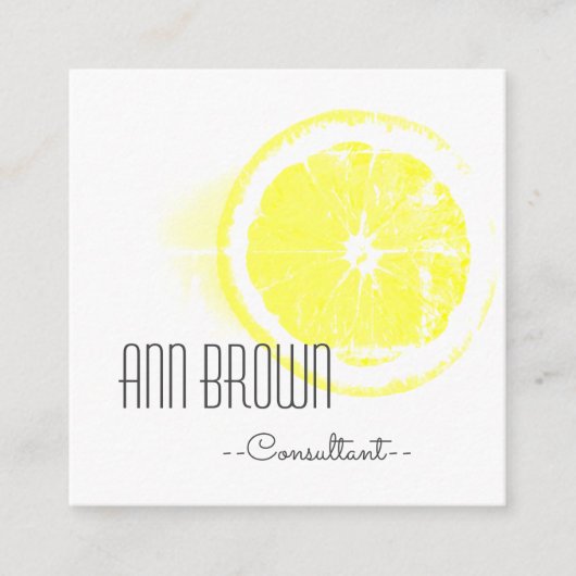 Funky Orange Organic Feer Carte de visite (Devant)