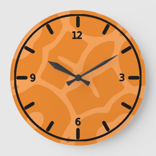 Funky oranje klok (Voorkant)