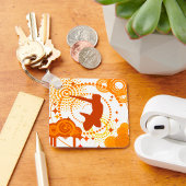 Funky Oranje Symbolen Sleutelhanger