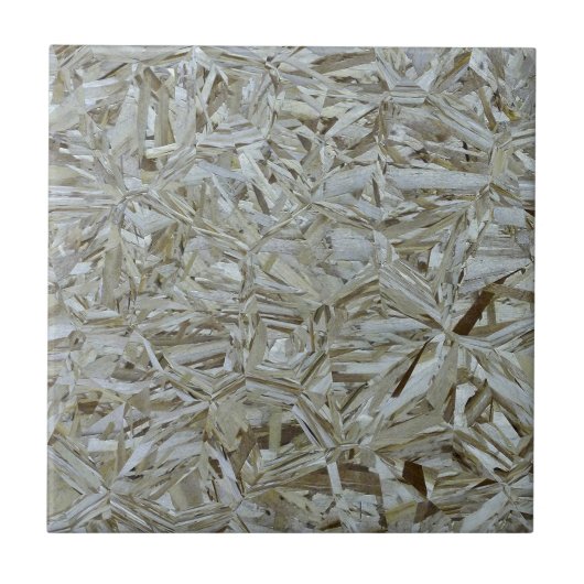 Funky OSB Texture Chipwood Tegeltje (Voorkant)