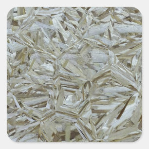 Funky OSB Texture Chipwood Vierkante Sticker