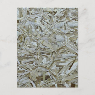 Funky OSB textuur constructie chipwood Briefkaart