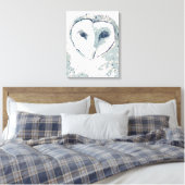 Funky Owl Portrait Canvas Afdruk (Insitu (Slaapkamer))