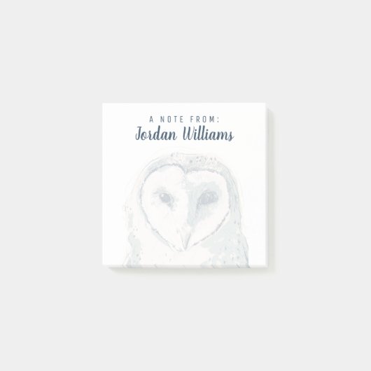 Funky Owl Portrait Post-it® Notes (Voorkant)