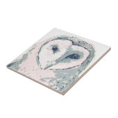 Funky Owl Portrait Tegeltje (Zijkant)